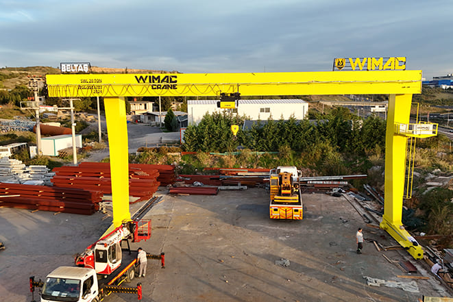 Struktur gantry crane tipe L